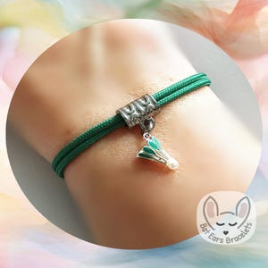 35 CORD COLOURS Badminton Bracelet Shuttlecock Charm Badminton Player Gift Adjustable Cord Bracelet Personalised Gift