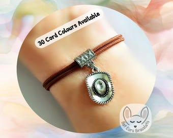 Cowboy Hat Bracelet Cowboy Stetson Cowgirl Hat Charm Western Line Dancer Adjustable Cord Bracelet Personalized Gift