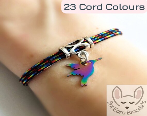 Hummingbird Bracelet With Gift Bag Personalised Symbol of Joy - Etsy Hummingbird Bracelet With Gift Bag Personalised Symbol of Joy - Etsy