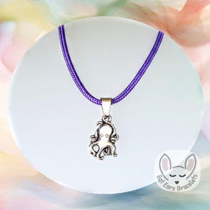 30 CORD COLOURS Octopus Necklace Octopus Charm Multitasker Suckers Squid Octopus Gift Adjustable Cord Necklace Personalised Gift