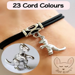 Dinosaur Bracelet T Rex Dinosaur Gift Personalised with Gift Bag T Rex Dinosaur Charm Tyrannosaurus Rex Love Dinosaurs