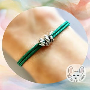 30 CORD COLOURS Snake Bracelet Snake Charm Green Eyed Snake Eyes Gift Love Snakes Gift Adjustable Cord Bracelet Personalised Gift