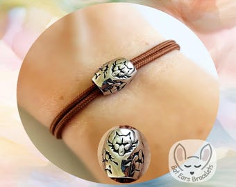 30 CORD COLOURS Wolf Bracelet Wild Wolf Charm Stainless Steel Wolfs Head Bead Love Wolves Adjustable Cord Bracelet Personalised Gift