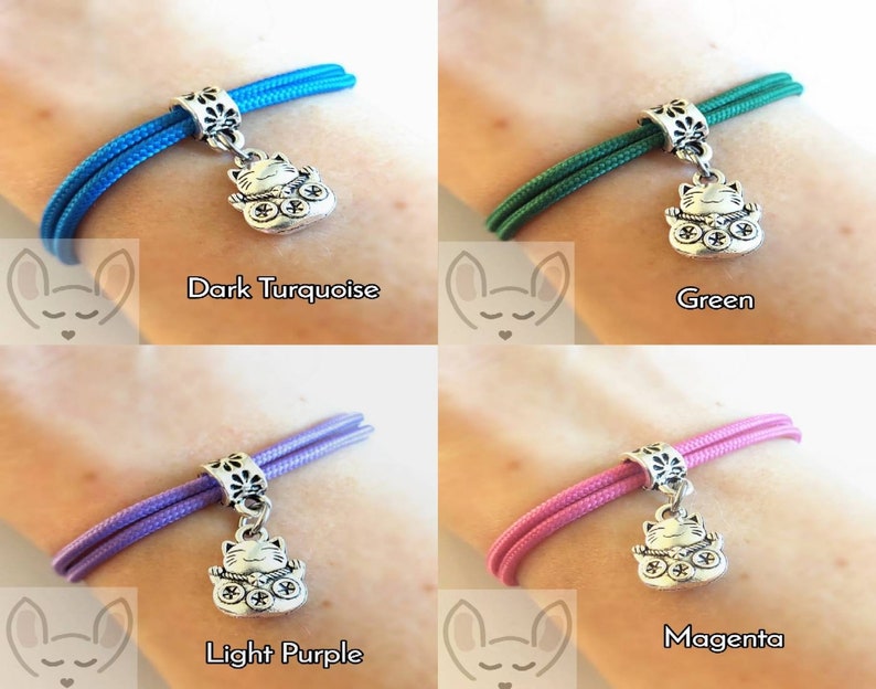 Lucky Cat Bracelet Money Cat Gift Bag Maneki Neko Cat Bracelet Maneki Neko Charm Good Fortune Cat Good Luck Bracelet