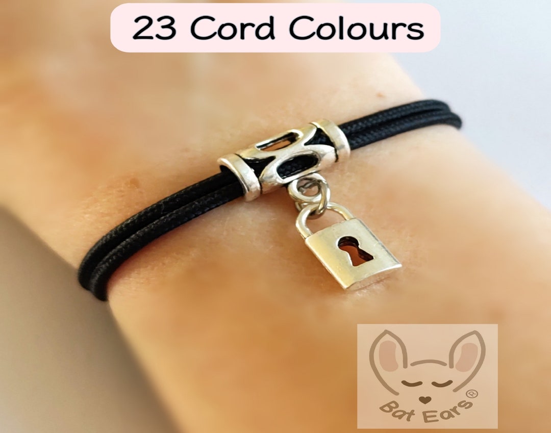 Padlock Bracelet Padlock Charm With Gift Bag Personalised Padlock Gift ...