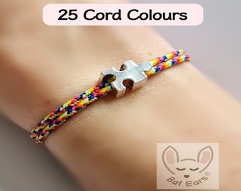 Puzzle Piece Bracelet Puzzle Piece Gift Personalised Autism Awareness with Gift Bag Jigsaw Piece Puzzle Piece Charm