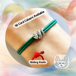 Snake Bracelet Snake Charm Green Eyed Snake Eyes Gift Love Snakes Gift Adjustable Cord Bracelet