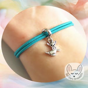 30 CORD COLOURS Chihuahua Bracelet Chihuahua Charm Love Chihuahuas Gift Adjustable Cord Bracelet Personalised Gift