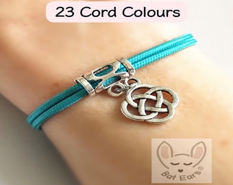 Celtic Knot Bracelet Celtic Knot Gift Personalised with Gift Bag  Celtic Knot Charm Eternity Lovers Knot