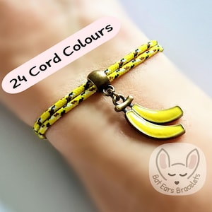 Bananas Bracelet Bananas Gift Banana Charm Go Bananas For You Personalised Gift Adjustable Bracelet for Women Men Teens Kids