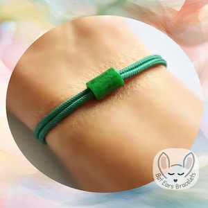 30 CORD COLOURS Green Jade Bracelet Good Luck Peace Healing Calming Protection Jade Crystal Adjustable Cord Bracelet Personalised Gift