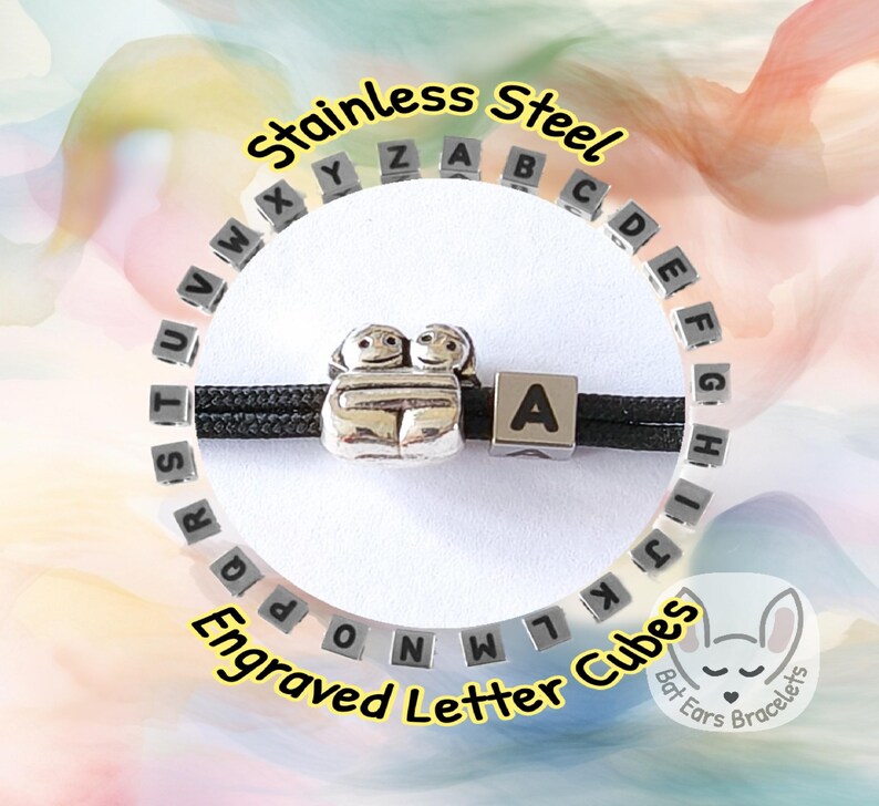 Personalized Send a Hug Bracelet, Little Hug Gift, Thinking of You Gift, Long Distance Friendship Gift, Adjustable Cord Bracelet 30 cord colours Bat ears bracelets one size adjustable paracord bracelet recyclable packaging no plastic personalised with gift bag birthday gift best friends gifts cord charm bracelet adjustable bracelet for women men teens kids bracelet anklet ankle bracelet.