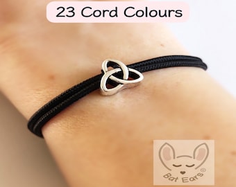 Trinity Knot Bracelet Trinity Knot Gift Personalised with Gift Bag Triquetra Trinity Knot Charm Celtic Love Knot