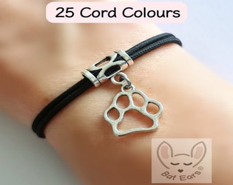 Paw Print Bracelet Paw Print Gift Personalised with Gift Bag Dog Paw Print Memorial Keepsake Pet Loss