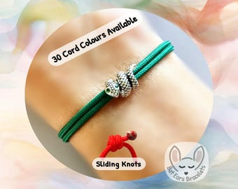 Year of the Snake Bracelet, Chinese Zodiac Snake Gift, 1953 1965 1977 1989 2001 2013 2025, Adjustable Cord Bracelet
