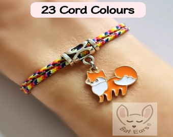 Fox Bracelet Fox Gift Personalised with Gift Bag Fox Charm Bracelet Fox Tail Foxy Lady Love Foxes