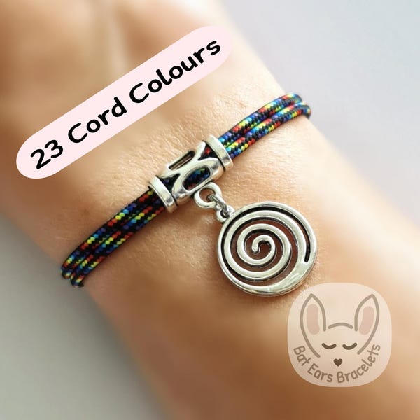 Oval Spiral Brass Bracelet