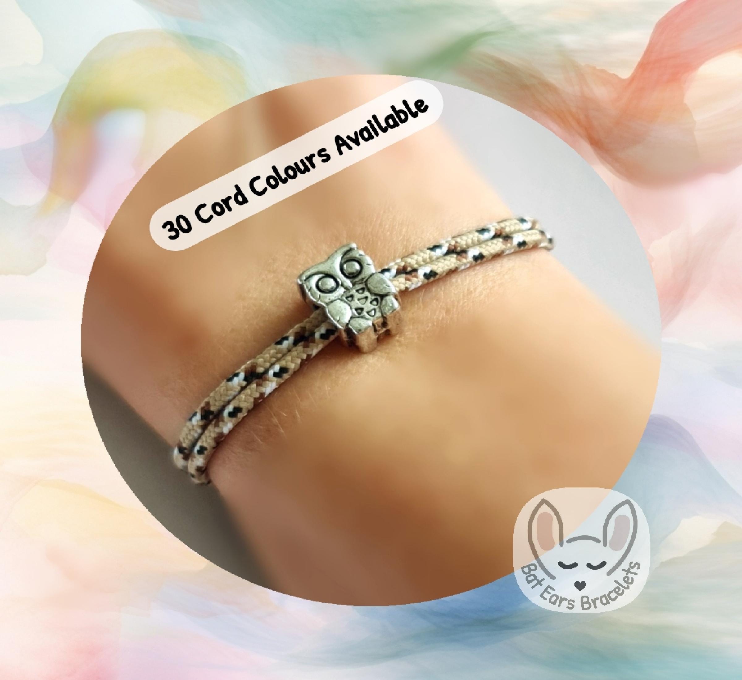 Owl Bracelet Owl Charm Night Owl Teacher Gift What a Hoot Love Owls Adjustable Cord Bracelet Persona