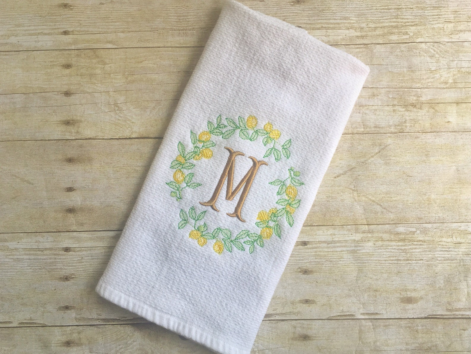 Lemon Kitchen Towel, Personalized Kitchen Farmhouse Decor Etsy