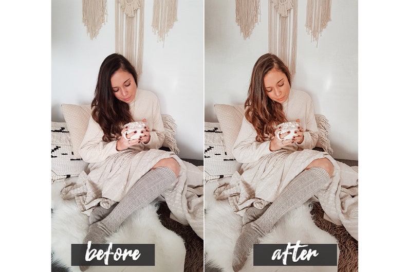 6 Cozy and Warm Mobile Lightroom Presets  Instagram Blogger image 1