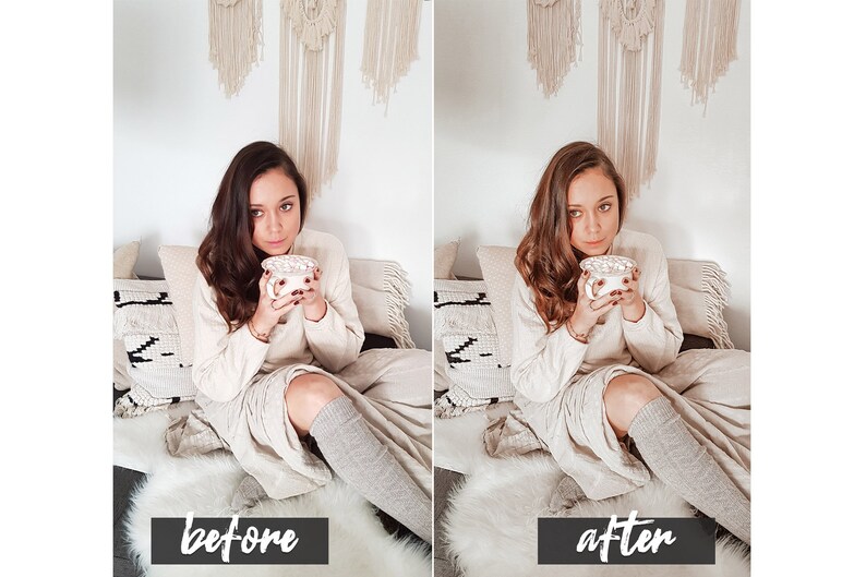 6 Cozy and Warm Mobile Lightroom Presets  Instagram Blogger image 5