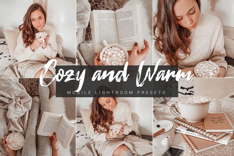 6 Cozy and Warm Mobile Lightroom Presets  Instagram Blogger image 0