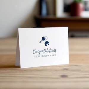 Cartão de felicitações para casa nova moderna Canva Template Personalizado Home Sweet Home Minimalista Welcome Home Cartão de convite para inauguração de casa #E079c