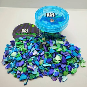 Crushed Seashell Mix - 2.5oz - Shell Mix for Resin, crafting, shell hair pieces, candle making, painting projects - Mermaid Seashell