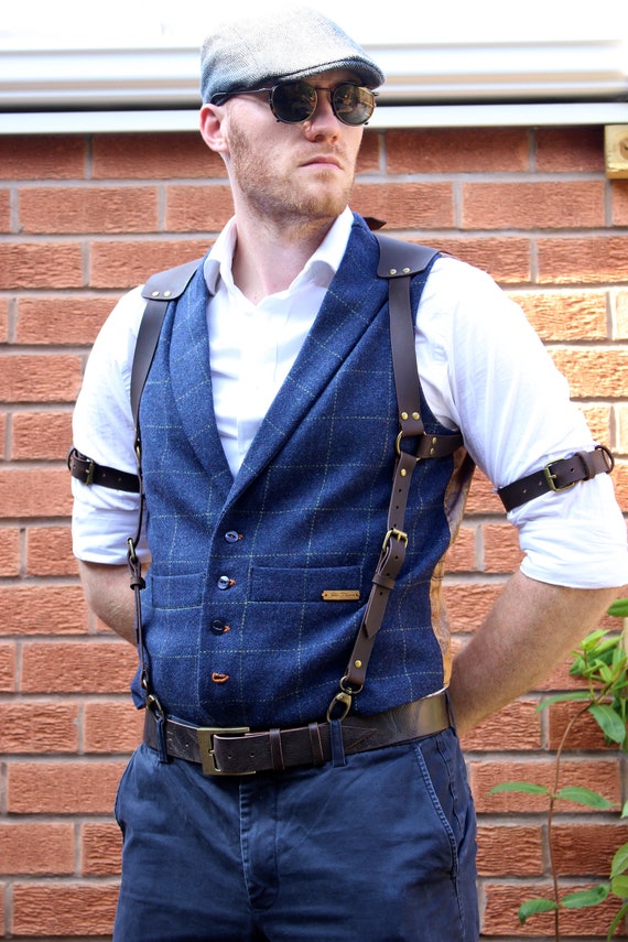 Leather Suspenders Suspenders Men Suspenders Personalise