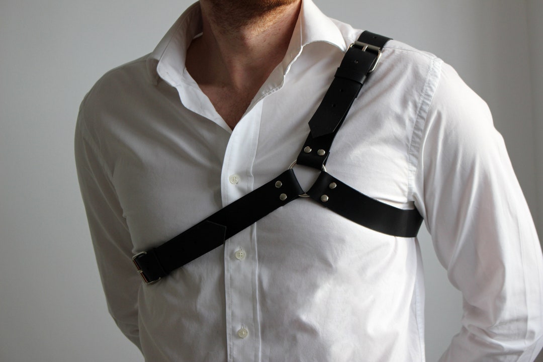 Mens Body Harness Male Harness Men Leather Harness Chest Etsy