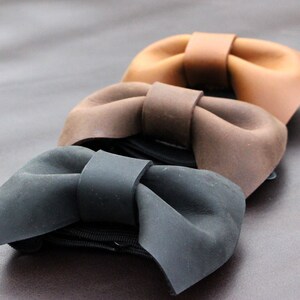 Leather Bow Tie, classic bow tie, Bespoke bow tie, best man gifts, wedding bow tie