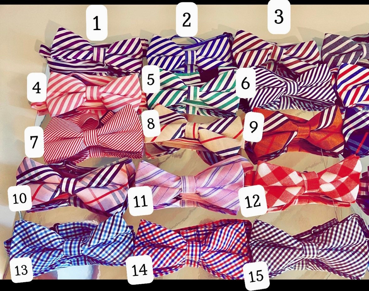 matching dog bow tie