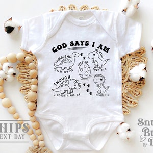 God Say I Am Baby Bodysuit