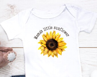 sunflower baby onesie