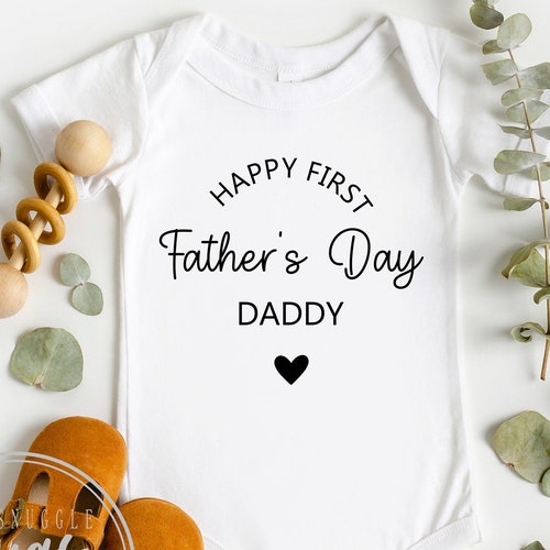 First Father's Day Baby Bodysuit Gifts for Dad From Baby Etsy
