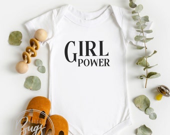 Girl Power Baby Bodysuit, Baby Girl Bodysuit, Cute Feminist Baby Bodysuit, Baby Girl Gift, Girl Power Shirt, Baby Girl Bodysuit, Kid's Shirt