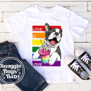 Love is Love Toddler Shirt, Rainbow Kids Shirt Retro, LGBT Kids Shirt, Pride Toddler Shirt, Equality T Shirts, Love is Love  Baby Bodysuit.