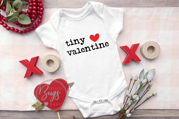 Valentine's Day Baby Bodysuit, Tiny Valentine, Valentine's Day