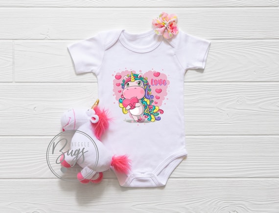 Funny Valentines Day Unicorn Love Heart Shirts For Girls Funny Valentines Day Unicorn Love Heart Shirts For Girls