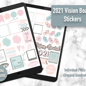 Digital Vision Board Digital Stickers