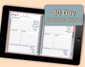 30 Days of Gratitude Digital Notebook