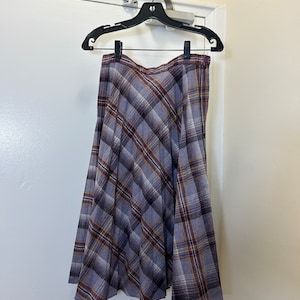 Jupe écossaise en laine vintage