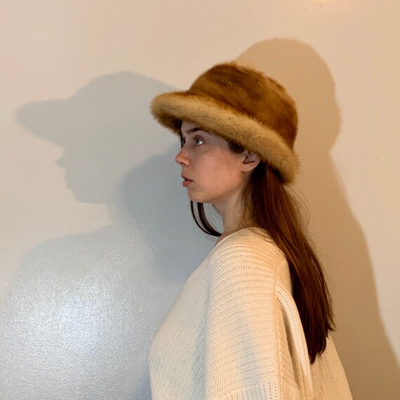 Vintage Fur Bucket Hat