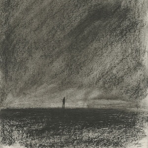 One | Original Charcoal Drawing | Dark Art | Solitude