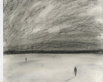 Arctic Landcape | Original Pastel Drawing | Winter | Landscape
