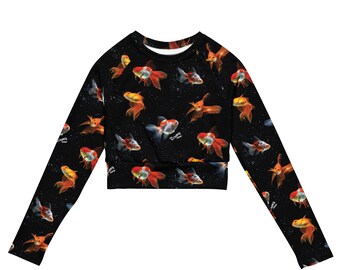 Float On Recycled long-sleeve crop top