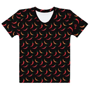 Master of Peppers Women&#39;s Black T-shirt