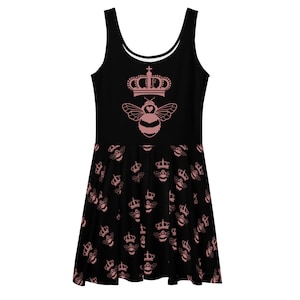 Rose Gold Queen Bee Skater Dress