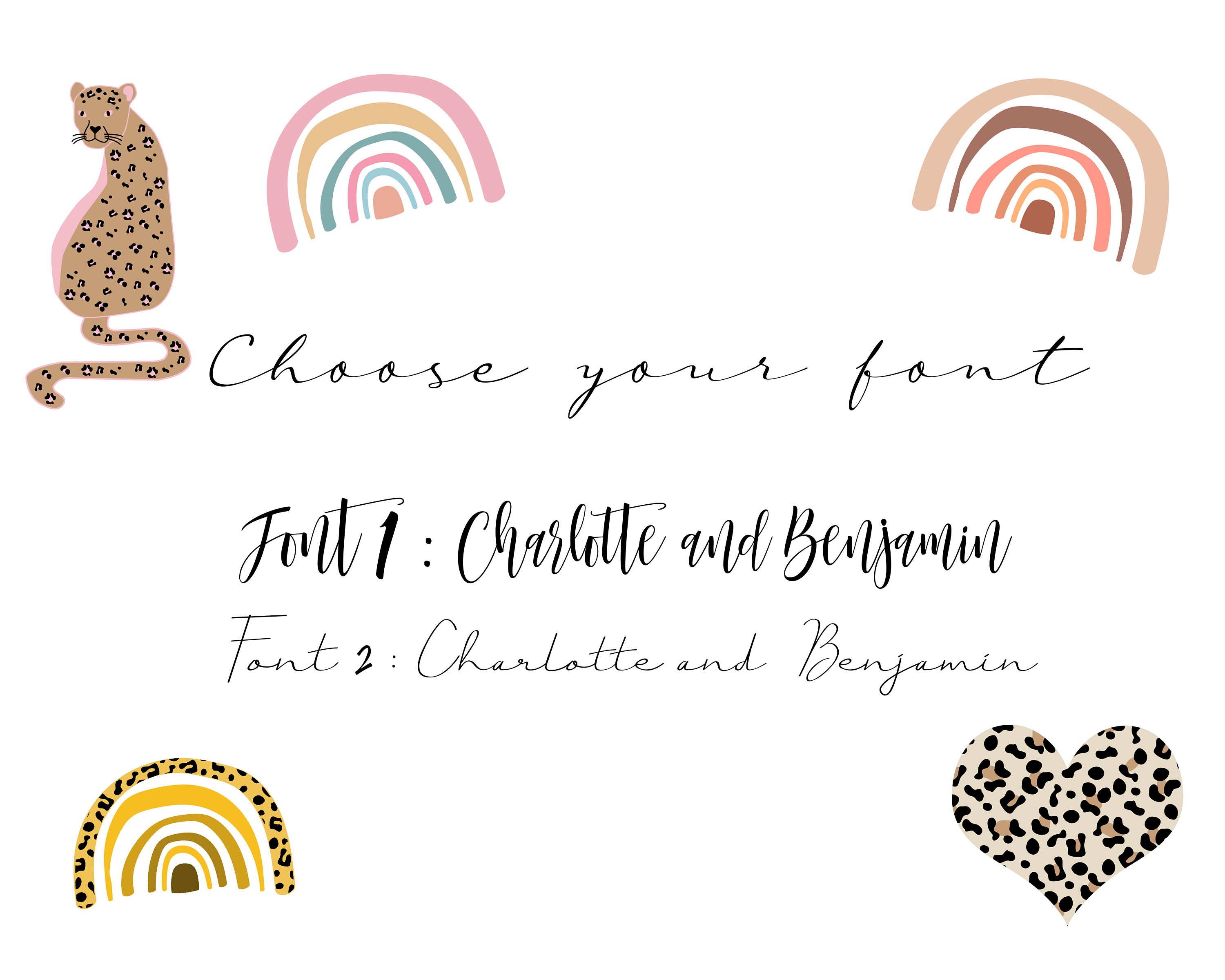 Personalized Nursery Name Sign Poster Leopard Illustration Etsy Ireland