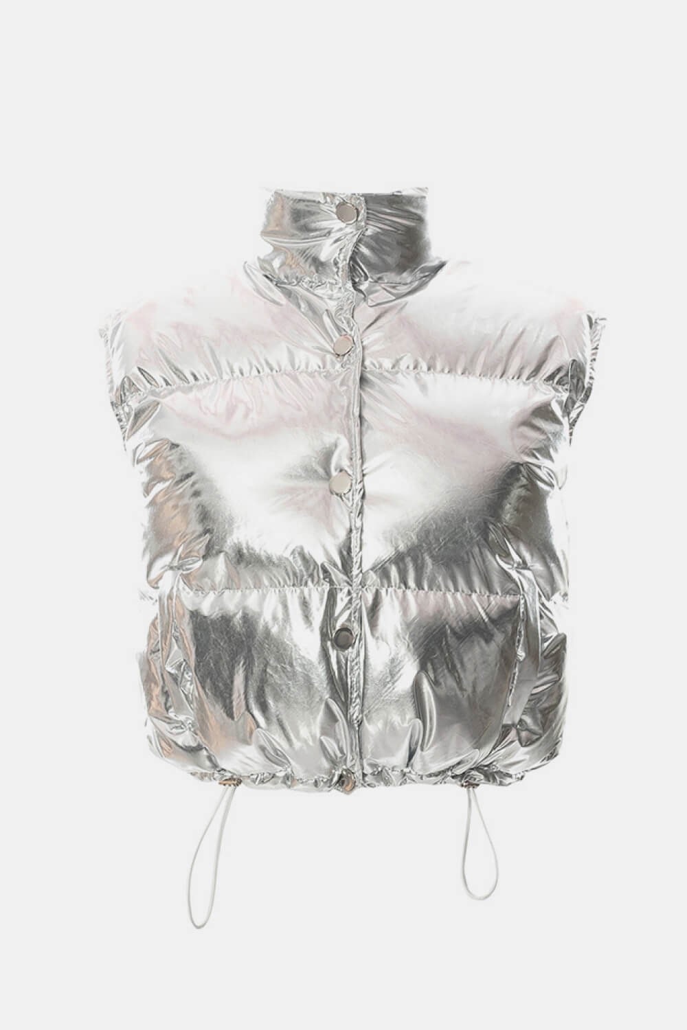 Silver Puffer Vest - Etsy